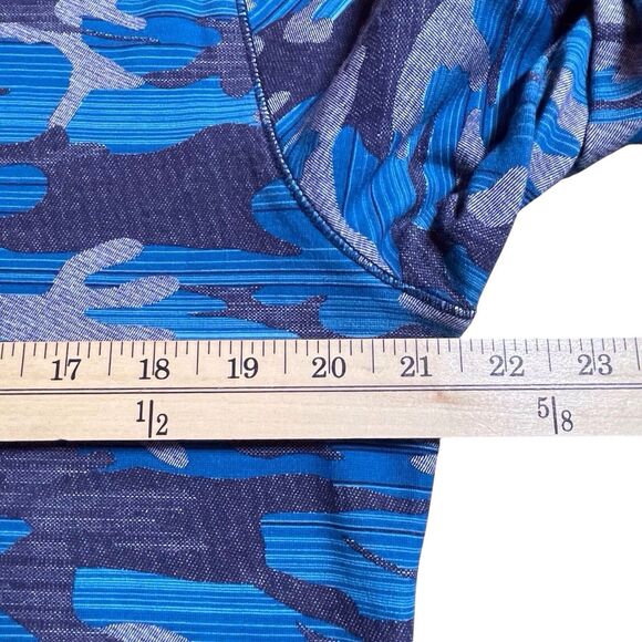 ROBERT GRAHAM Street Circuit Quarter Zip Pullover Size Medium Camo Blue - Picture 14 of 16